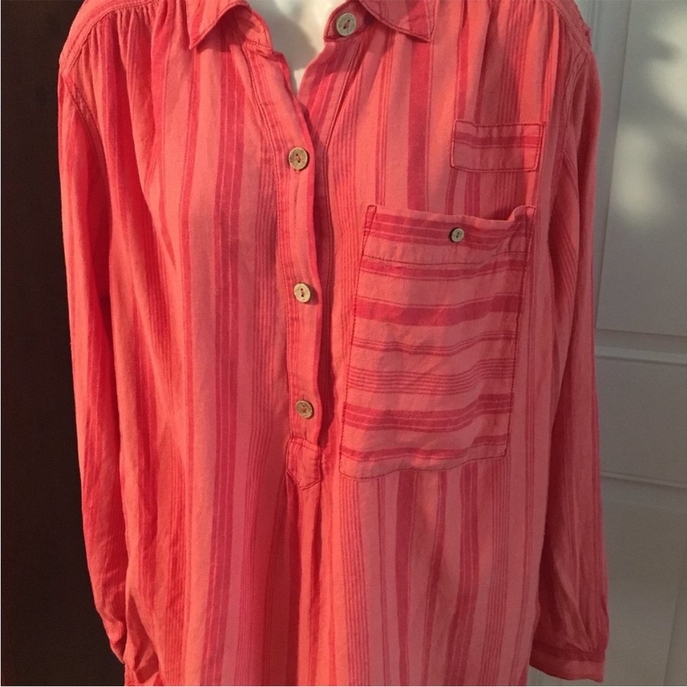 We the free coralish blouse